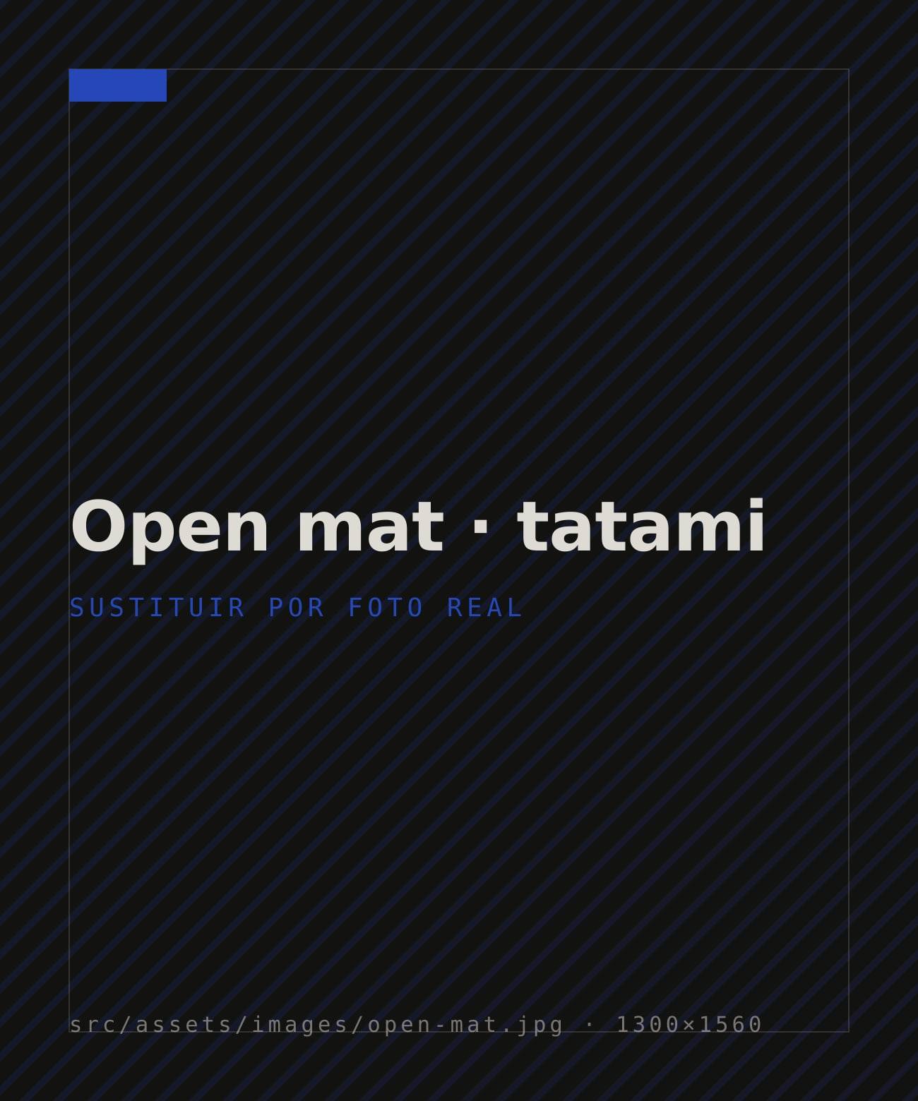 Sesión de open mat sobre el tatami